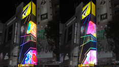 渋谷マツモトキヨシ「SHIBUYA DOGENZAKA FLAG」外装巨大変形サイネージ