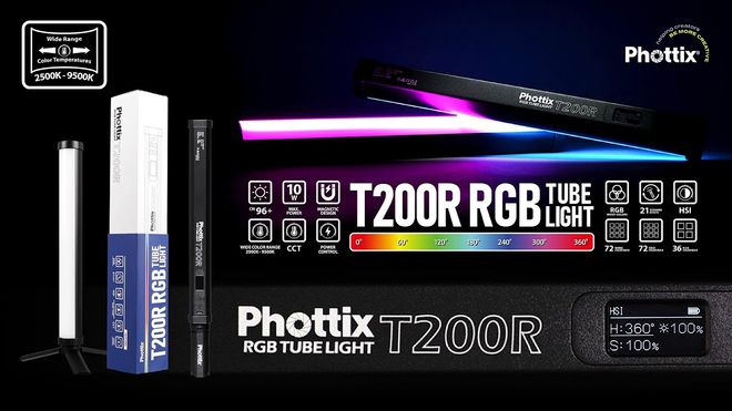 Photix製フルカラーチューブライト「T200R RGB Tube Light」 と同製品