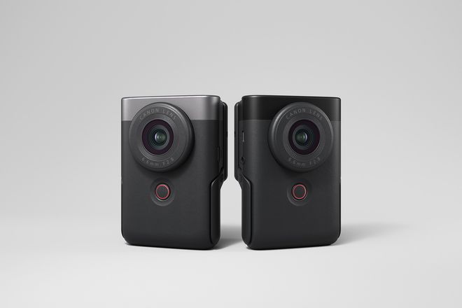 スマホライクな縦型デザインのVlogカメラ「PowerShot V10」を発売 