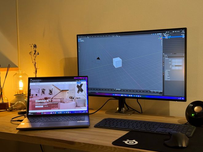 Blender×ノートPC】3DCGの重いレンダリングも軽やか！AI搭載の最新PC、Acer Swift X 14 レビュー｜Kazuya  Ohyanagi氏 | Vook(ヴック)