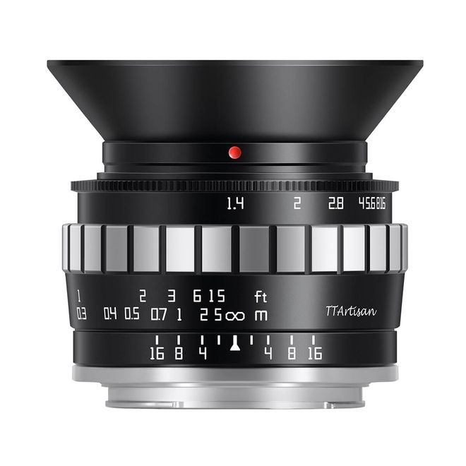 TTArtisan 23mm f/1.4 RFマウント レンズ TTArtisan、「23mm f/1.4 C ブラック×シルバー」にRFマウントを