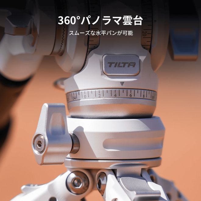 軽量＆360°パノラマ雲台を搭載。カーボン製「VT03」テーブルトップ