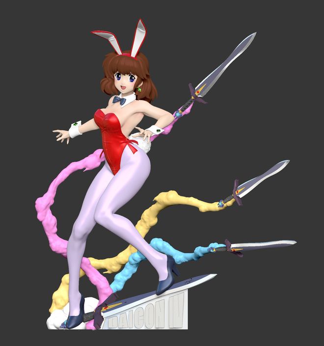 DAICON 2023 ワンフェス IV女の子　フィギュア　ガレキ IV」40周年を記念した 庵野秀明監督も参加した伝説のアニメ「DAICON コミック・アニメ