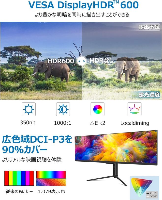 映像編集】解像度3,840×1,080、DisplayHDR 600対応、43.8インチのウルトラワイドPCモニター「WR44-PLUS」発売｜ INNOCN | Vook(ヴック)